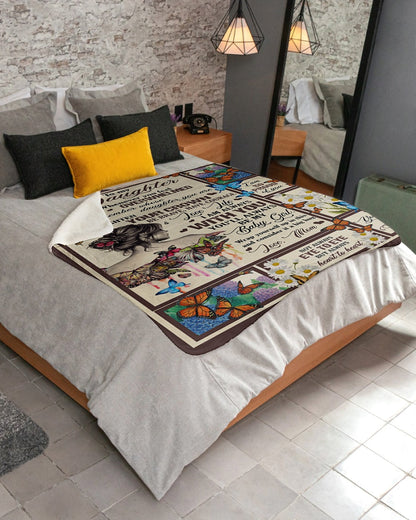 To My Daughter Whenever You Feel Overwhelmed - Gift For Daughter - from Mom Blanket (SKU-CHAU-B27)