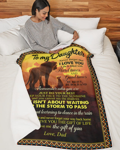 Special Gift For Your Daughter Blanket - From Dad (SKUB11-90)