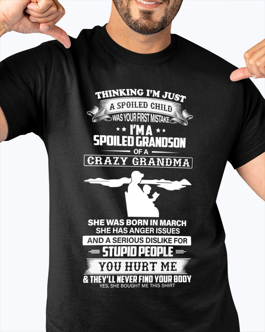 Spoiled by Grandma Shirt March Edition – From Grandma to Grandson snow03 (SKU-GMS2-03)