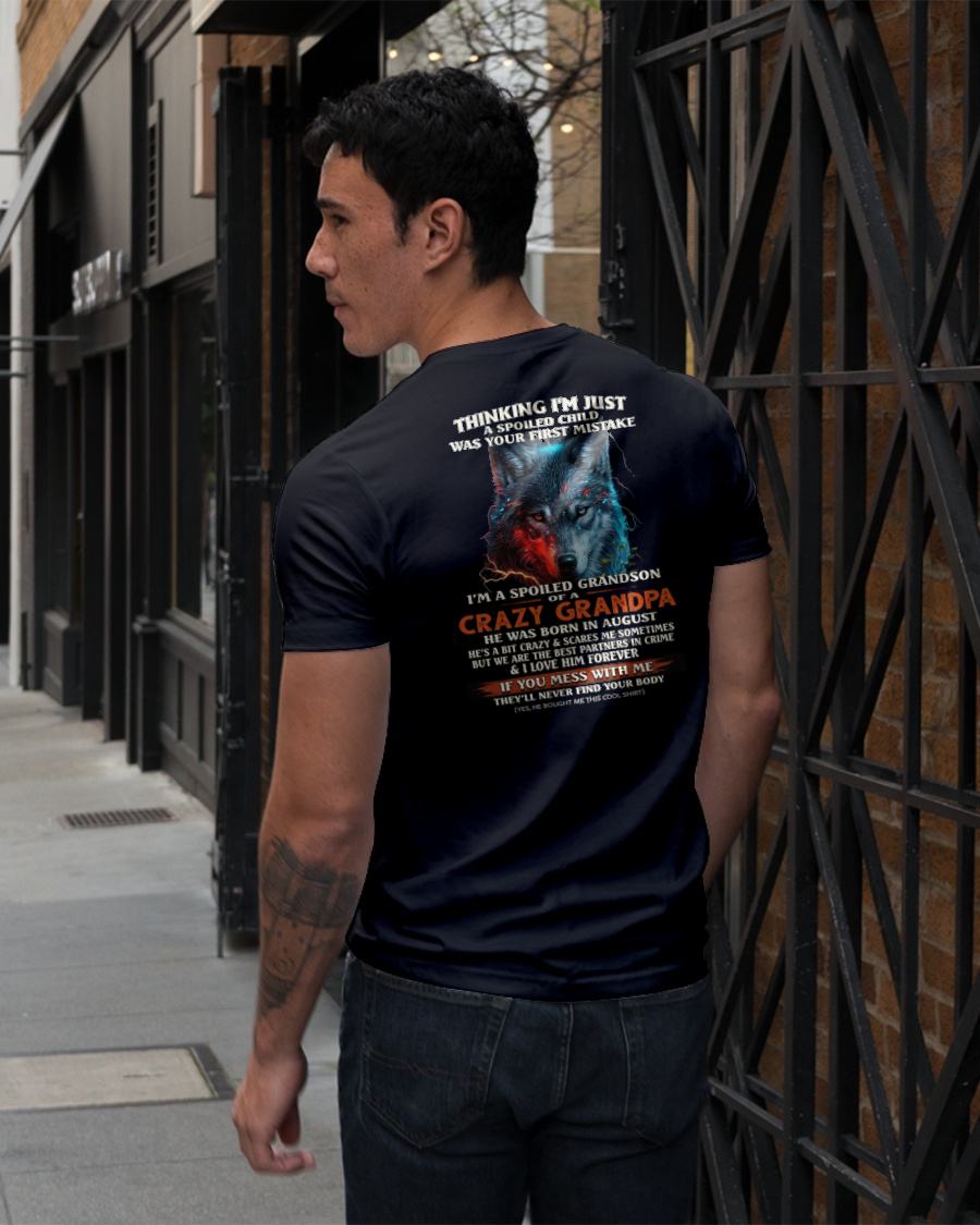 AUGUST - SPOILED GRANDSON - GIFT FROM GRANDPA - SNOW08 (SKU26T-01-43-08)