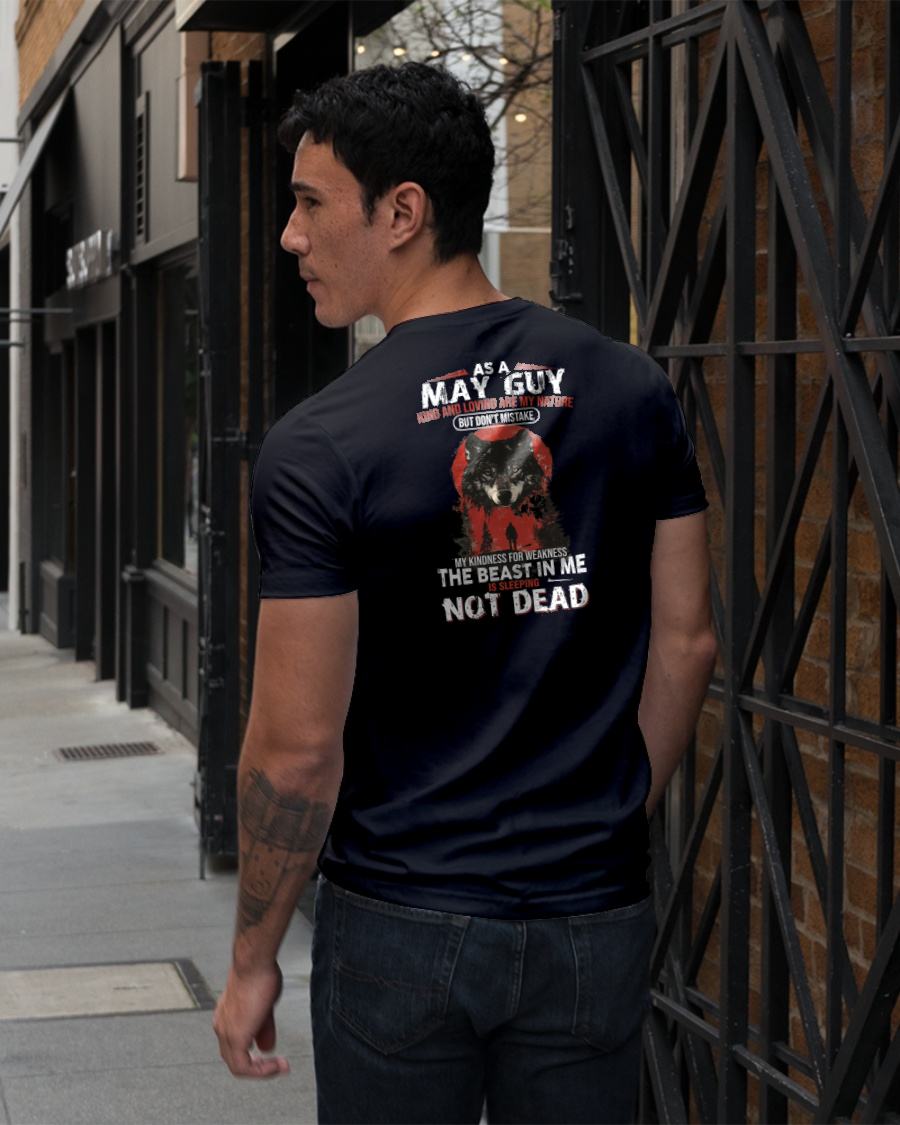 MAY - KIND AND LOVING ARE MY NATURE - BIRTHDAY T-SHIRT FOR MEN - SNOW05 (SKU26T-01-17-05)