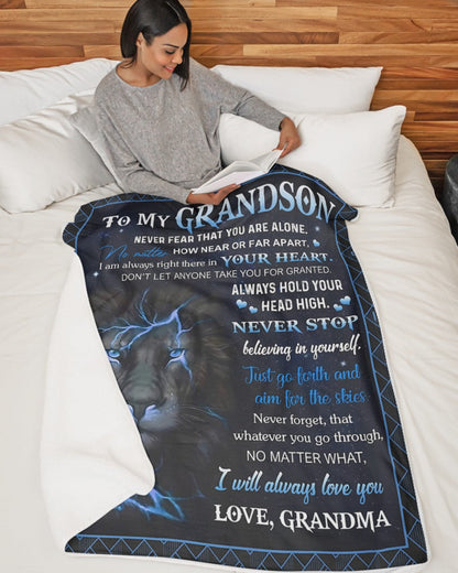 Special Gift For Your Grandson Blanket - From Grandma (SKUB10-64)