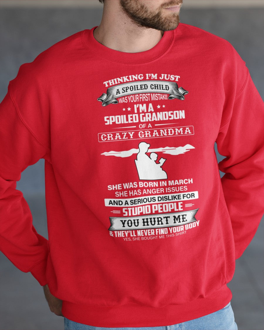 Spoiled by Grandma Shirt March Edition – From Grandma to Grandson snow03 (SKU-GMS2-03)