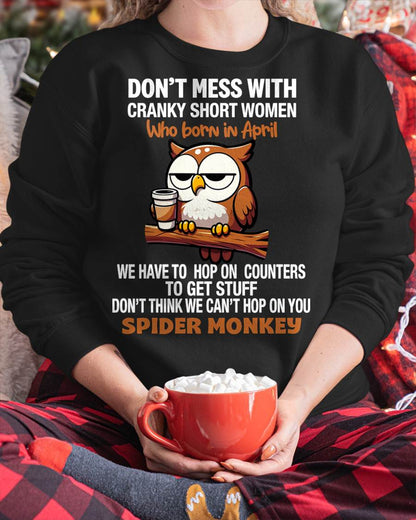 APRIL SHIRT, DON'T MESS WITH SHORT LADY - FMA SNOW04 (SKU2603-312-04)