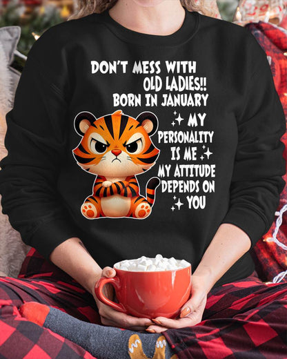 JANUARY SHIRT, MY ATTITUDE DEPENDS ON YOU - FMA SNOW01 (SKU2604-60-01)