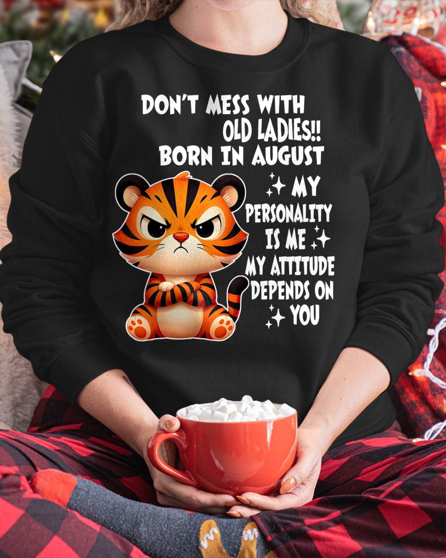 AUGUST SHIRT, MY ATTITUDE DEPENDS ON YOU - FMA SNOW08 (SKU2604-60-08)