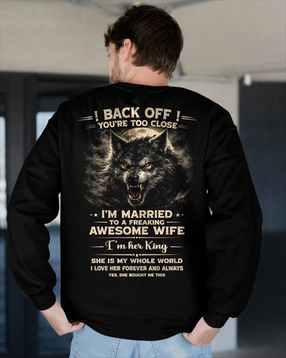 BACK OFF! YOU'RE TOO CLOSE - GIFT FROM WIFE - SNOW00 (SKU26T-01-25-00)