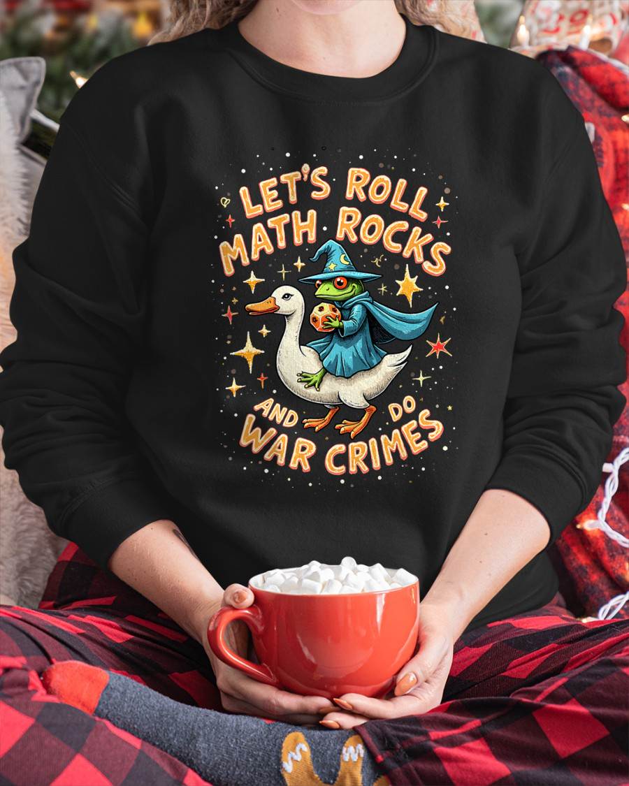 Frog Wizard Math Rocks Chaos Roll Tabletop Meme Design T-Shirt