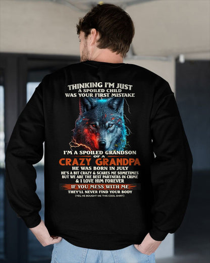 JULY - SPOILED GRANDSON - GIFT FROM GRANDPA - SNOW07 (SKU26T-01-43-07)