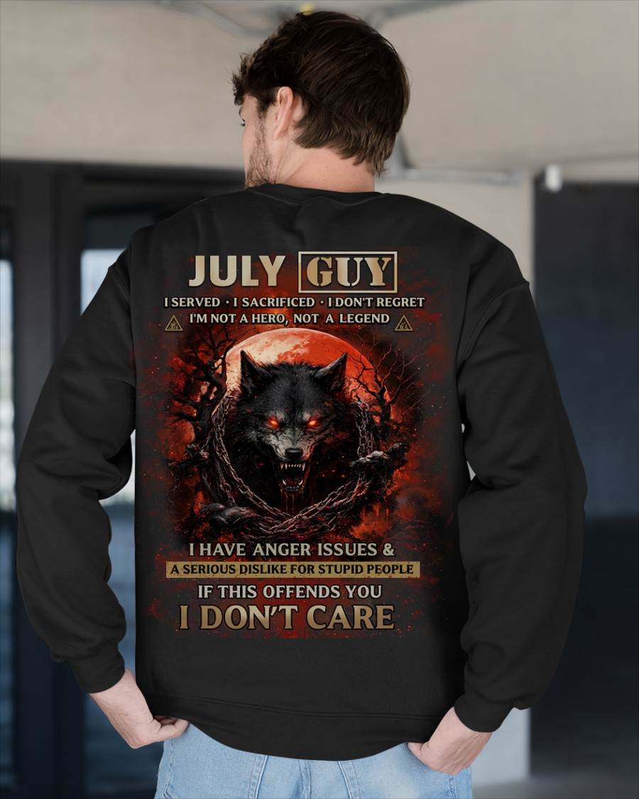 JULY SHIRT, I SERVED I SACRIFICED I DON’T REGRET – SNOW MALE07 (SKU2602-163-07)