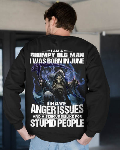 JUNE, I HAVE ANGER ISSUES AND A SERIOUS DISLIKE FOR STUPID PEOPLE-SNOW MALE06 (SKU26T-01-16-06)