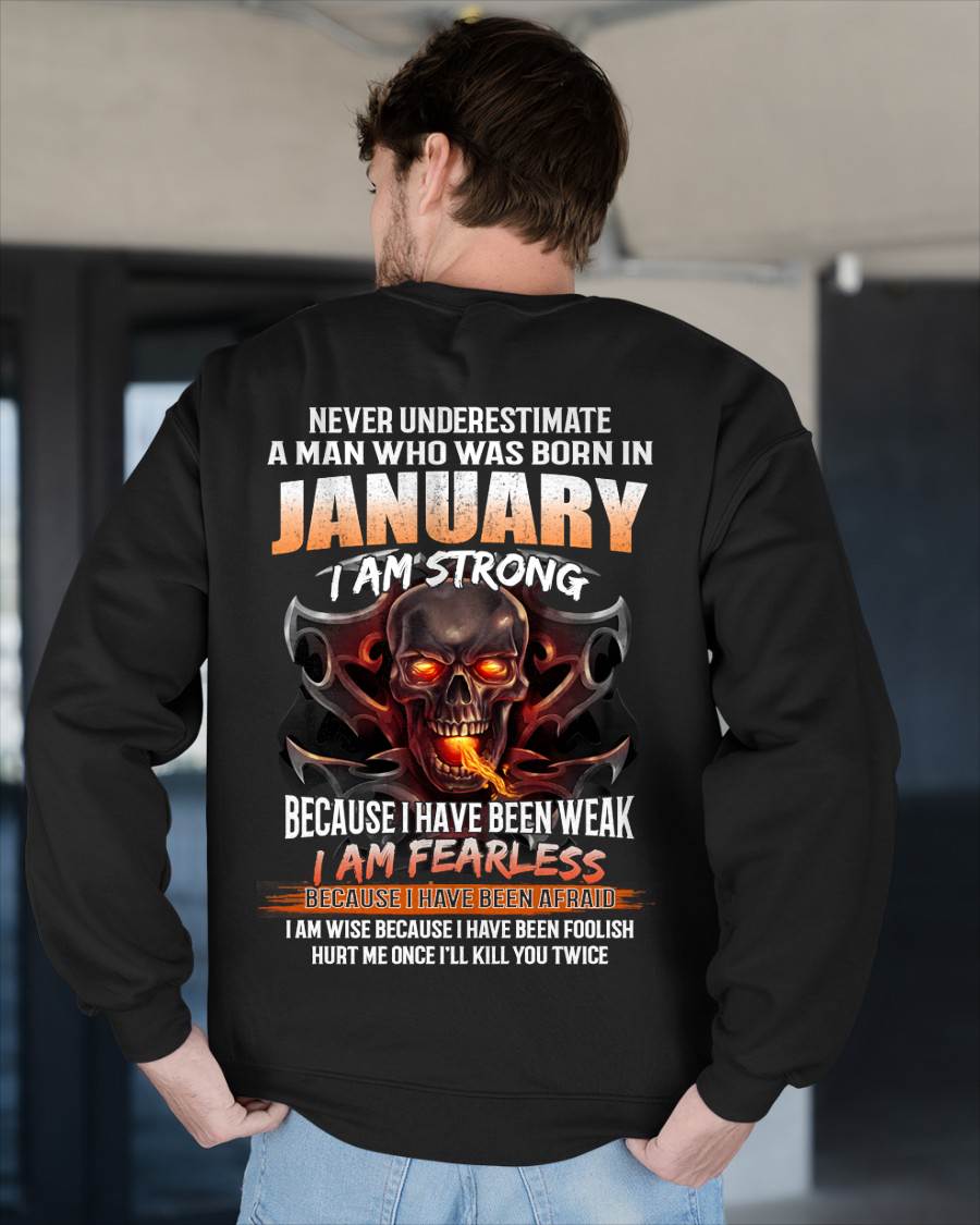 JANUARY SHIRT, I AM FEARLESS – SNOW MALE01 (SKU2602-173-01)