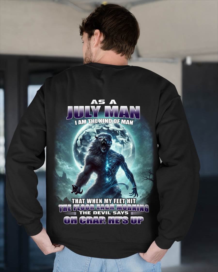 JULY SHIRT, OH CRAP HE'S UP - MAN SNOW07 (SKU2604-96-07)