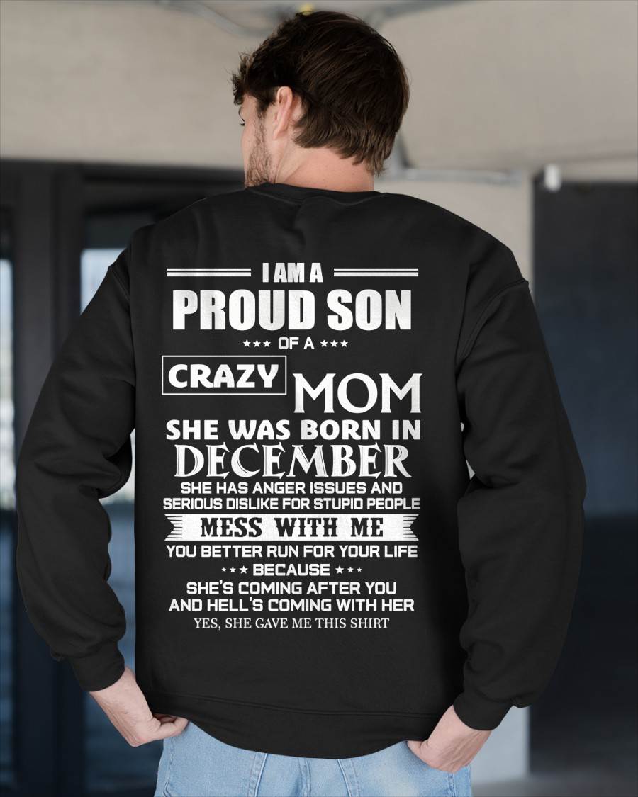 DECEMBER, I AM A PROUD SON OF A CRAZY MOM – SNOW MALE12 (SKU2602-69-12)