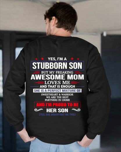 WE ARE THE BEST PARTNERS IN CRIME - GIFT SHIRT FROM MOM TO SON - SNOW00 (SKU2603-182-00)