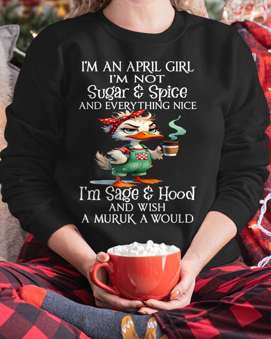 APRIL SHIRT, I’M NOT SUGAR & SPICE - SNOW MALE04 (SKU2603-44-04)