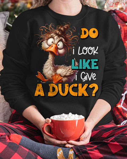 Do I Look Like I Give A Duck Funny Duck Meme T-Shirt