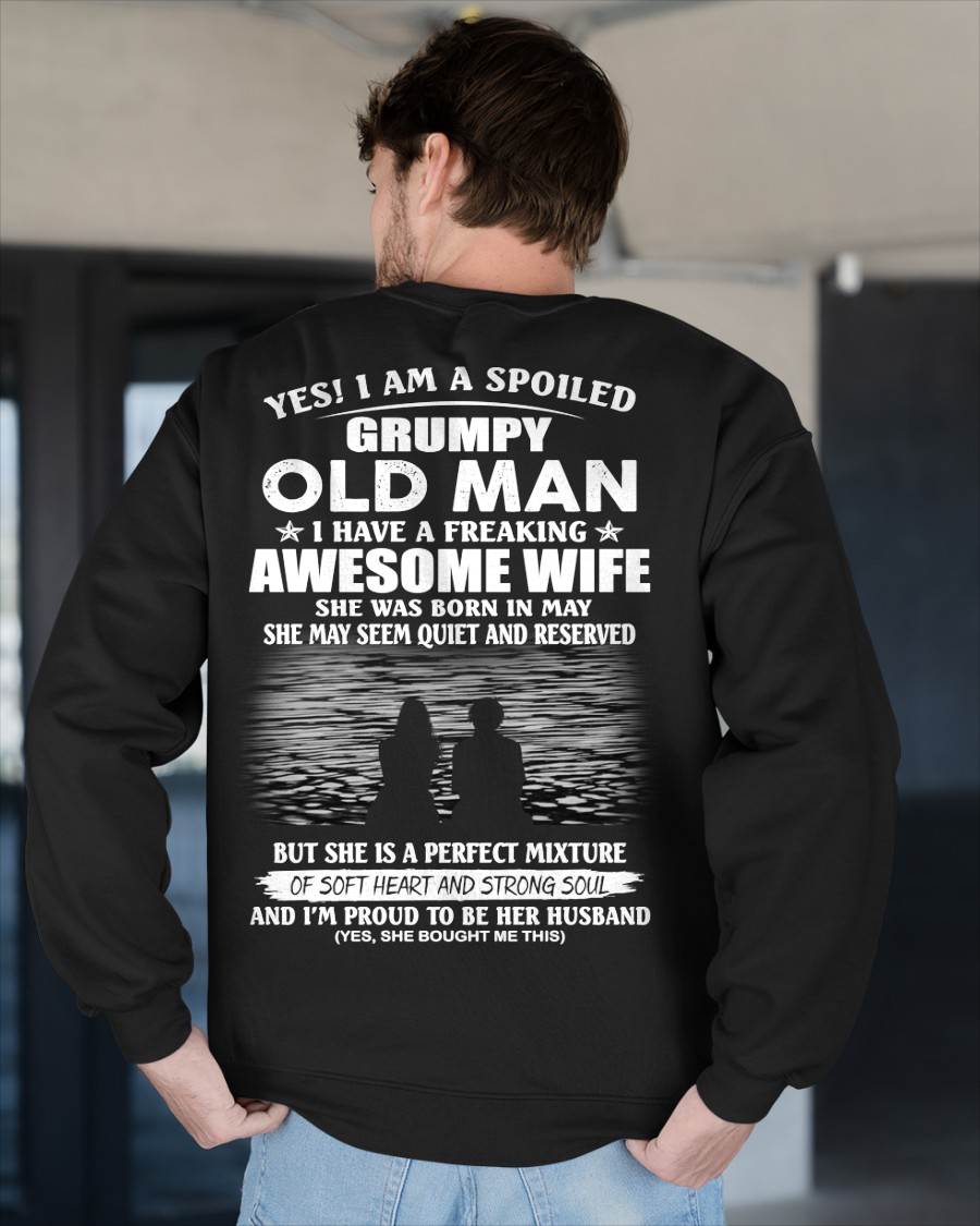 MAY, I HAVE A FREAKING AWESOME WIFE – Gift T Shirt From Wife For Husband – SNOW MALE05 (SKU2602-24-05)
