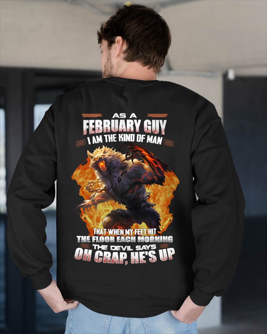 FEBRUARY, MY FEET HIT THE FLOOR EACH MORNING-SNOW MALE02 (SKU26T-01-13-02)