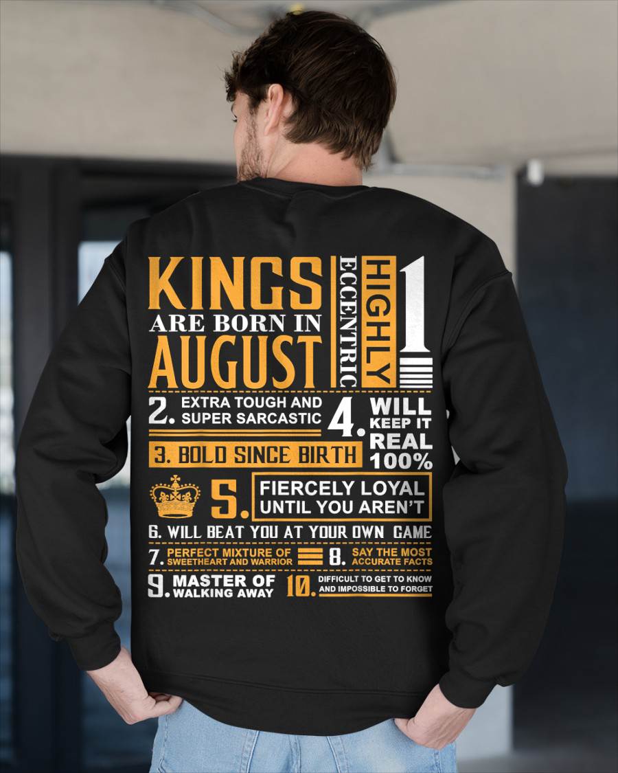 AUGUST, KINGS ARE BORN IN AUGUST – SNOW MALE08 (SKU2602-51-08)