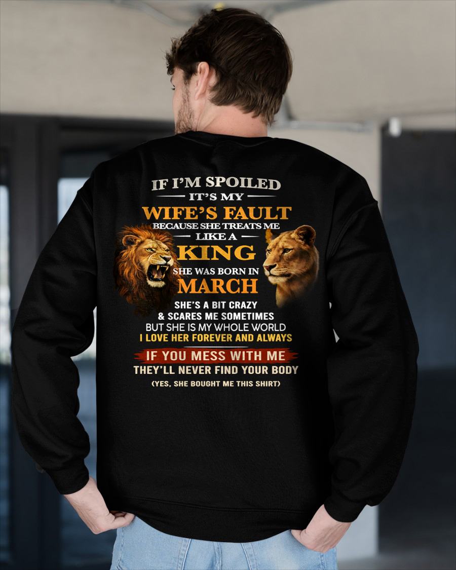 MARCH - SPOILED HUSBAND - GIFT FROM WIFE - SNOW03 (SKU26T-01-60-03)