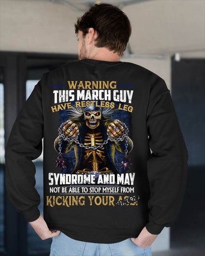 MARCH, WARNING THIS MARCH GUY HAS RESTLESS LEG – SNOW MALE03 (SKU26T-01-57-03)