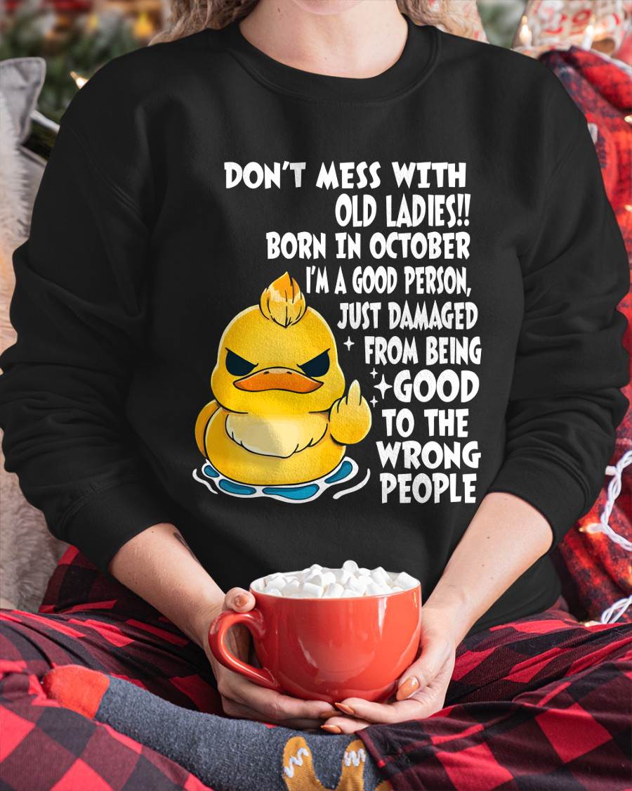 SEPTEMBER SHIRT, DONT MESS WITH OLD LADIES - SNOW09 (SKU2603-199-09)