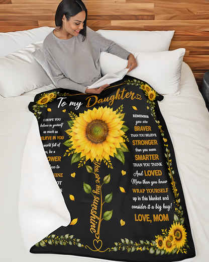 Special Gift For Your Daughter Blanket - From Mom (SKU2608-256)