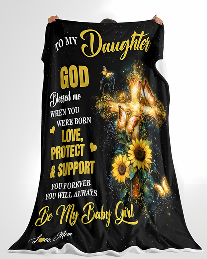 Special Gift For Your Daughter Blanket - From Mom (SKU2608-327)