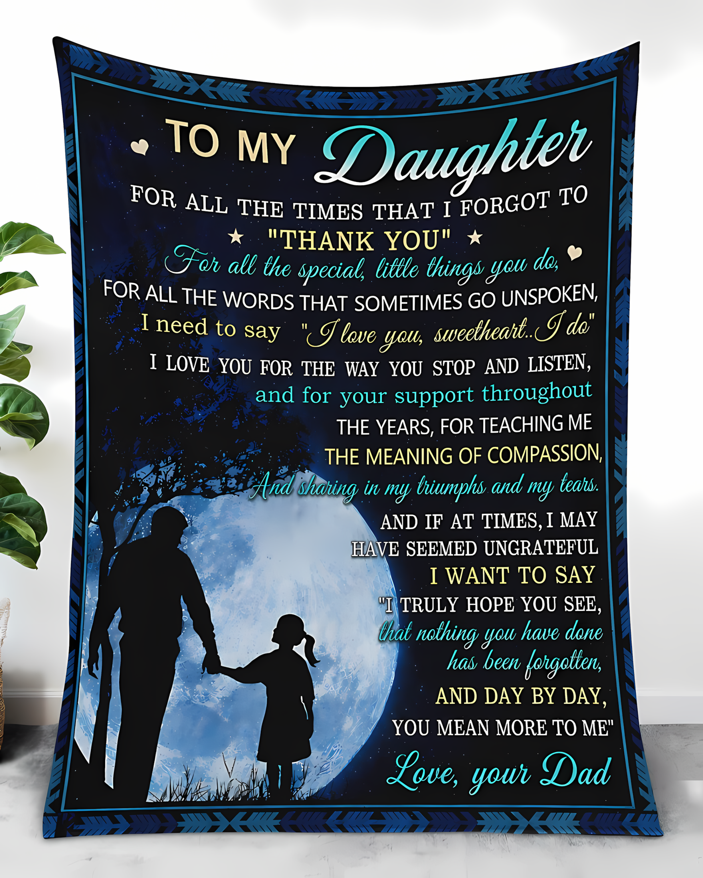 Special Gift For Your Daughter Blanket - From Dad (SKU2606-31)