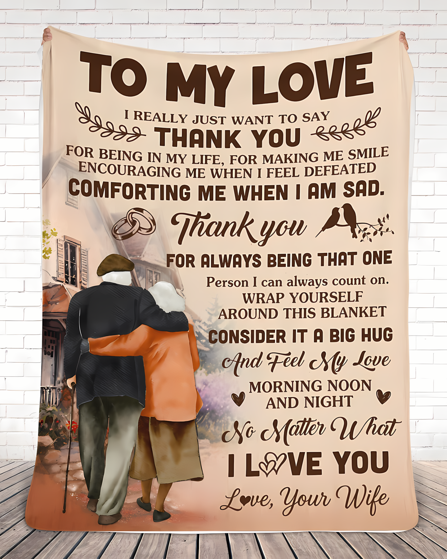 Special Gift For Your Husband Blanket - From Wife (SKU2606-284)