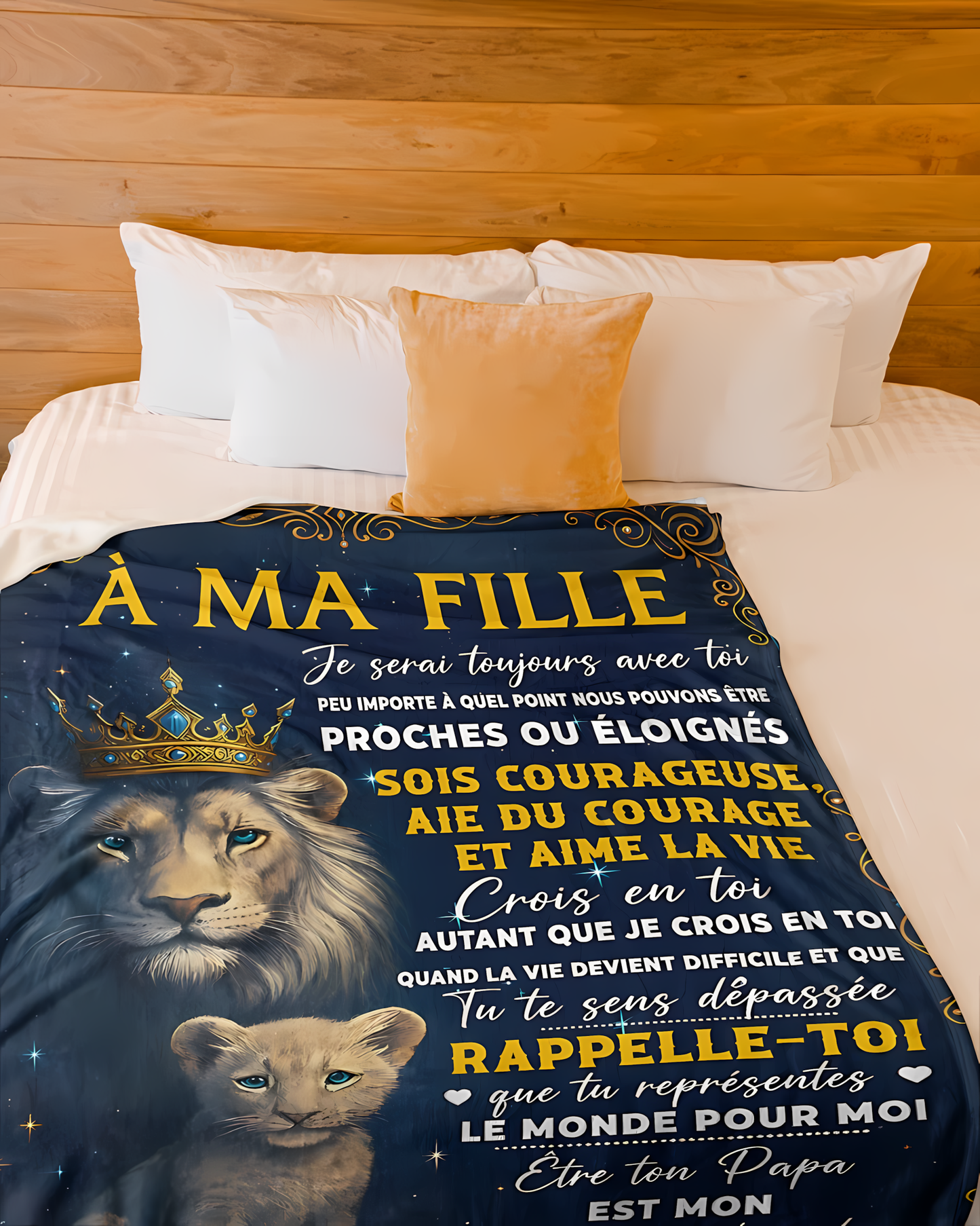 Couverture Cadeau Spécial Pour Votre Fille - De la part de Papa (SKU2606-189)