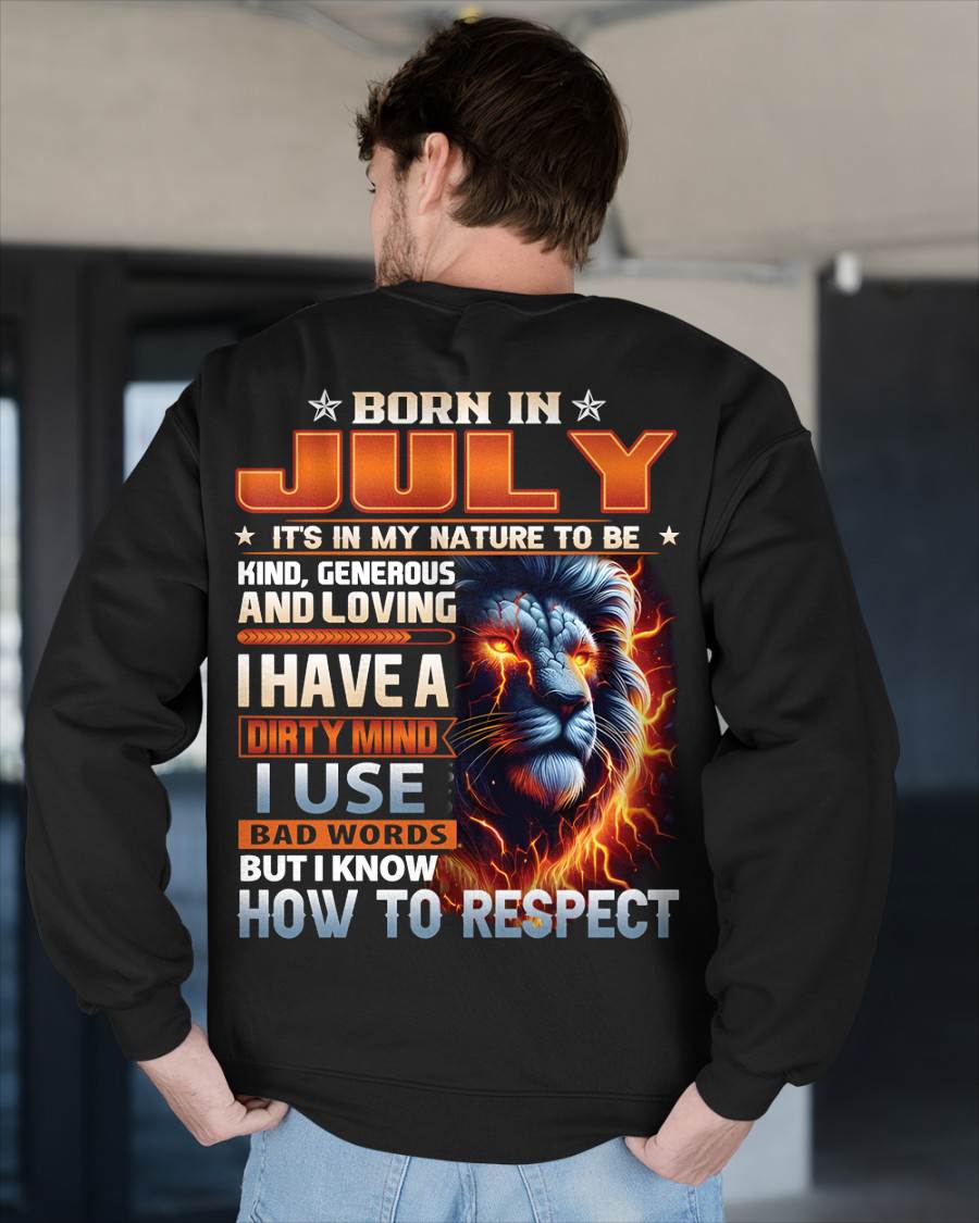 JULY, I KNOW HOW TO RESPECT – SNOW MALE07 (SKU08-84-07)