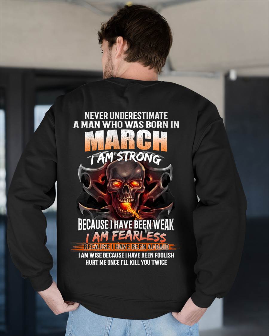 MARCH SHIRT, I AM FEARLESS – SNOW MALE03 (SKU2602-173-03)