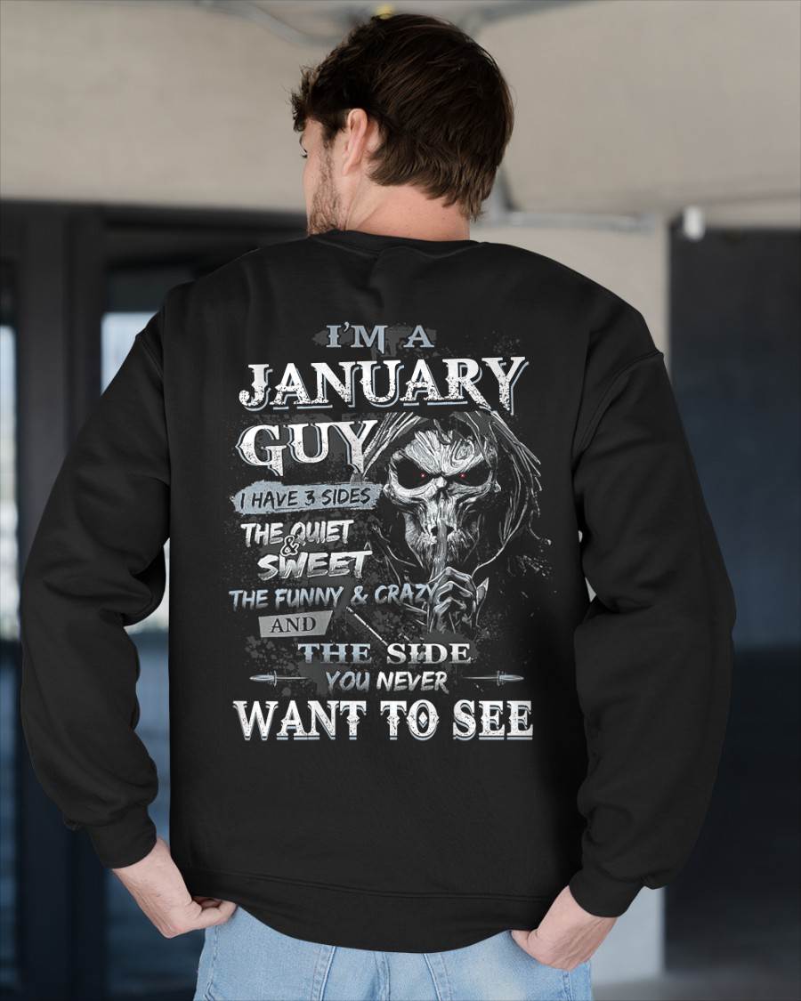 JANUARY, I HAVE 3 SIDES THE QUIET & SWEET THE FUNNY & CRAZY-SNOW MALE01 (SKU07-60-01)