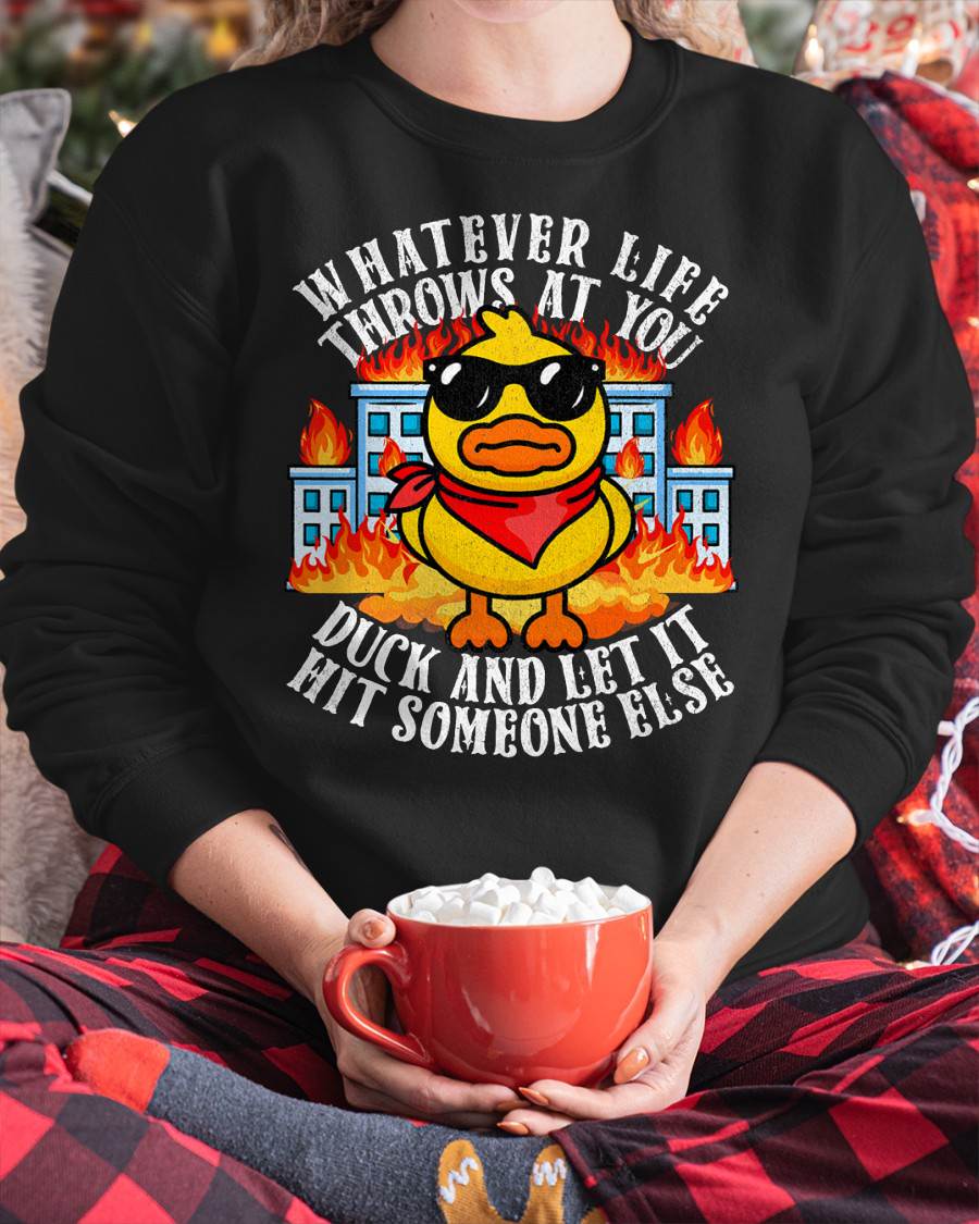 Sarcastic Funny Duck Shirt Funny Joke Quote Humor Duck Meme T-Shirt