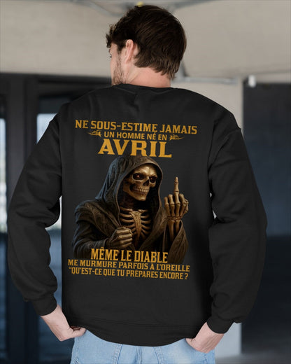 NE SOUS-ESTIME JAMAIS UN HOMME NÉ EN AVRIL Fr04 SNOW04 male (SKU12-305-04)