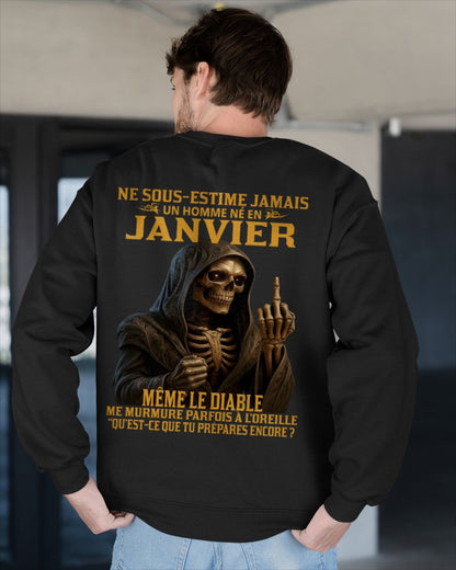 NE SOUS-ESTIME JAMAIS UN HOMME NÉ EN JANVIER Fr01 snow01 male (SKU12-305-01)