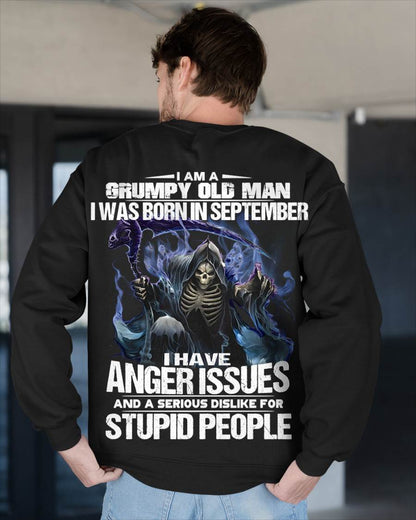 SEPTEMBER, I HAVE ANGER ISSUES AND A SERIOUS DISLIKE FOR STUPID PEOPLE-SNOW MALE09 (SKU26T-01-16-09)