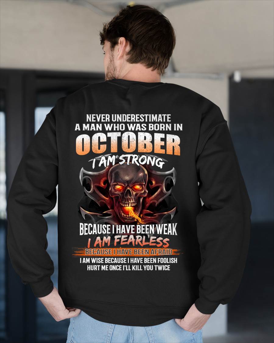 OCTOBER SHIRT, I AM FEARLESS – SNOW MALE10 (SKU2602-173-10)
