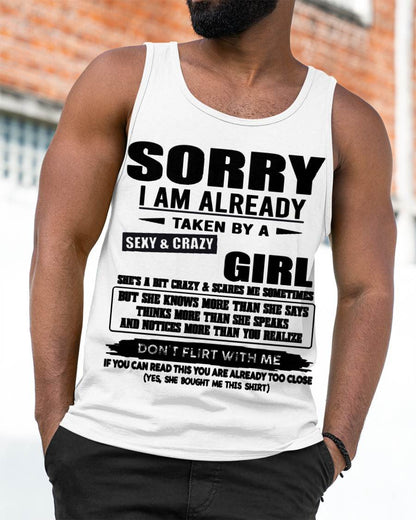 SORRY I AM ALREADY TAKEN BY A SEXY & CRAZY GIRL – SNOW MALE00(SKU26T-01163-00)