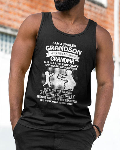 MONTH 00, I HAVE A FREAKING AWESOME GRANDMA - GIFT T SHIRT FROM GRANDMA TO GRANDSON - SNOW00 (SKU2604-217-00)