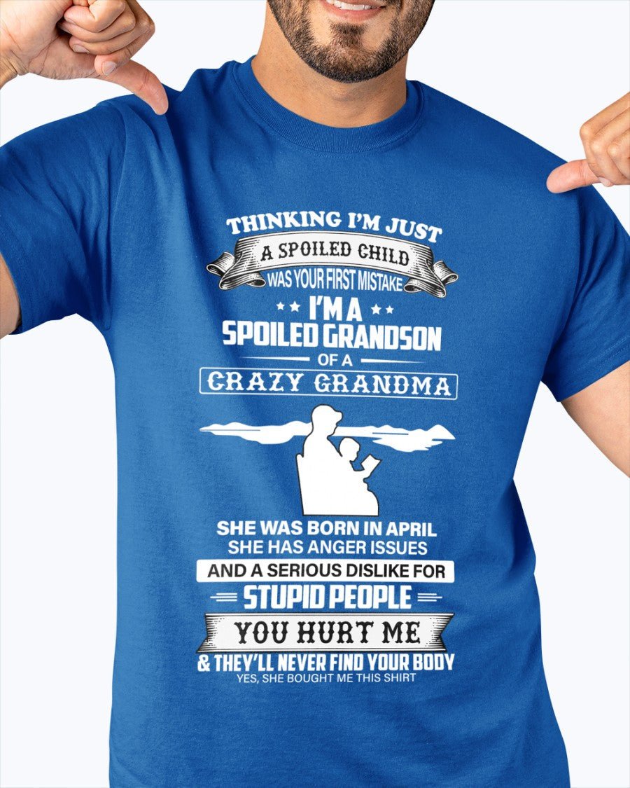 Spoiled by Grandma Shirt April Edition – From Grandma to Grandson snow04 (SKU-GMS2-04)