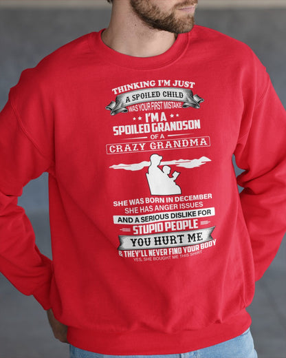 Spoiled by Grandma Shirt December Edition – From Grandma to Grandson snow12 (SKU-GMS2-12)