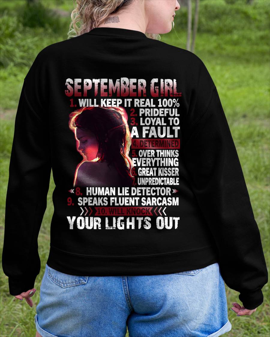SEPTEMBER, SEPTEMBER GIRL WILL KNOCK YOUR LIGHTS OUT – SNOW FEMALE09 (SKU2602-52-09)