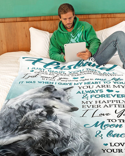 Special Gift For Your Husband Blanket - From Wife (SKU-CHAU-B21) FULL