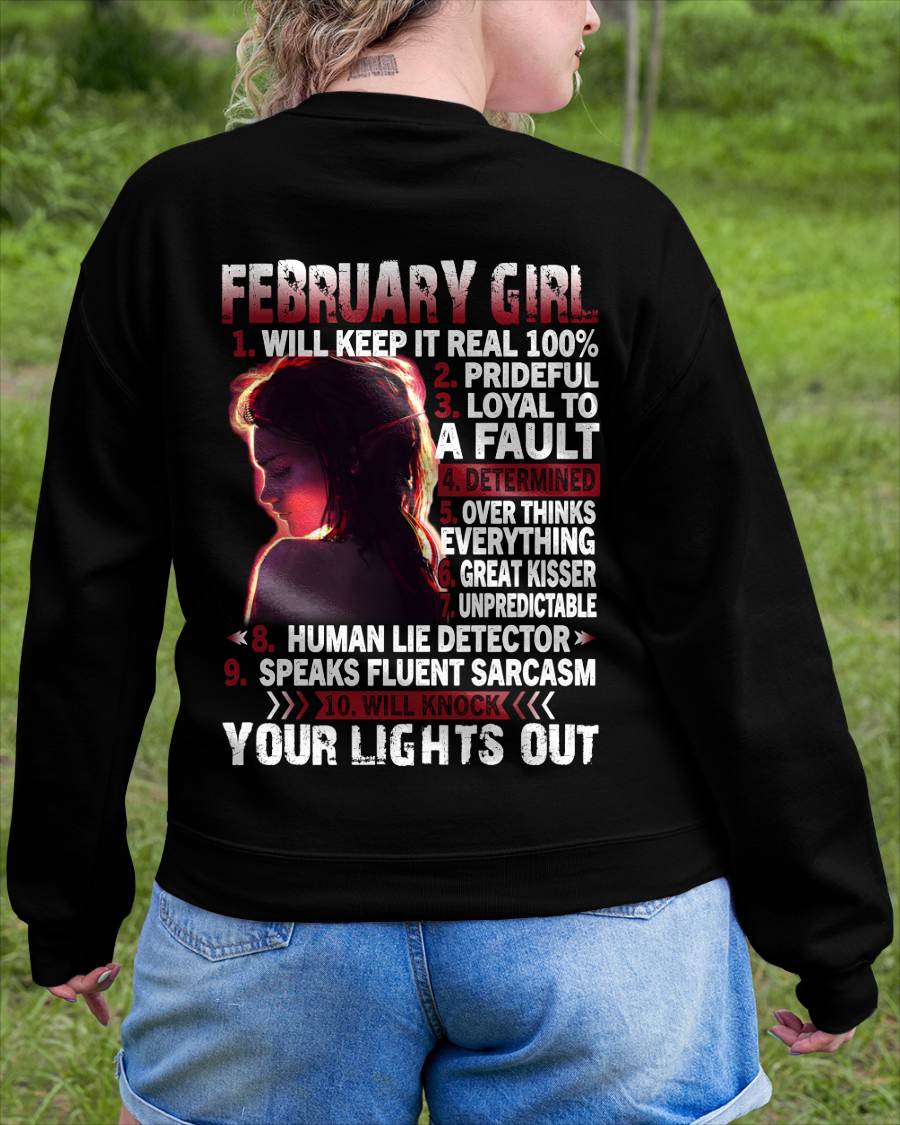 FEBRUARY, FEBRUARY GIRL WILL KNOCK YOUR LIGHTS OUT – SNOW FEMALE02 (SKU2602-52-02)