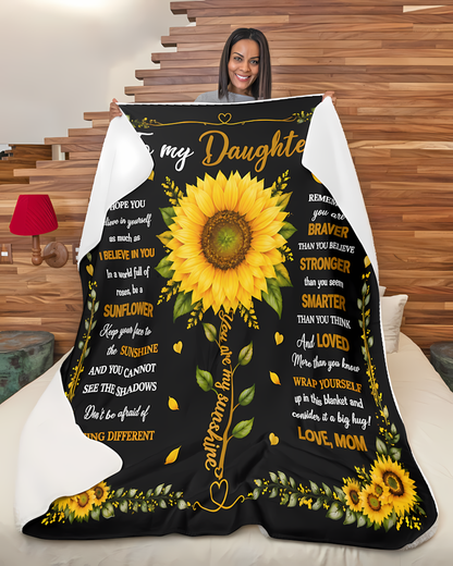 Special Gift For Your Daughter Blanket - From Mom (SKU2608-256)