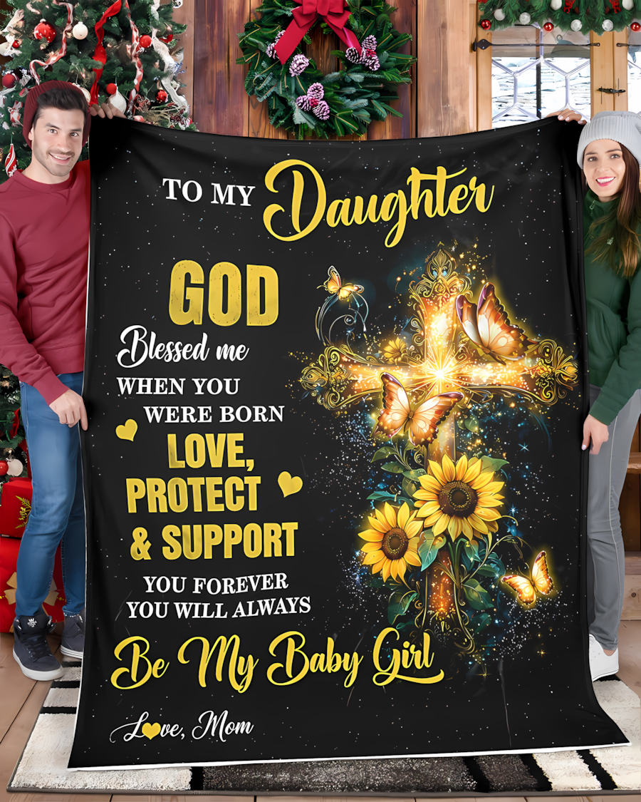 Special Gift For Your Daughter Blanket - From Mom (SKU2608-327)