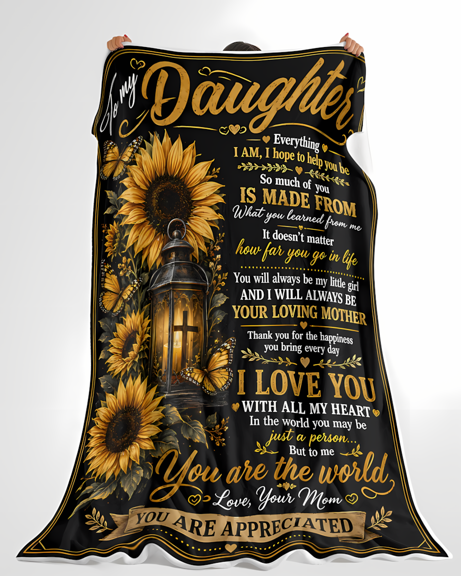 Special Gift For Your Daughter Blanket - From Mom (SKU2608-211)
